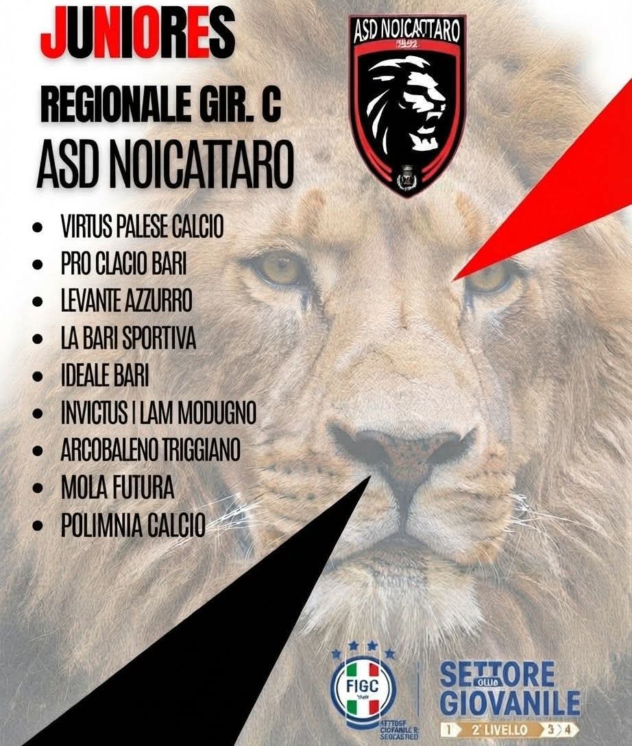 Settore Giovanile ASD Noicattaro: definiti i gironi della nuova stagione
